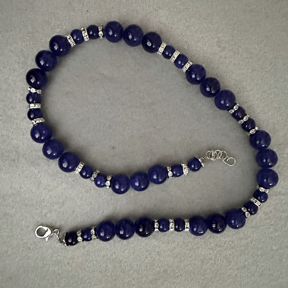 Beautiful handmade glass beaded necklace